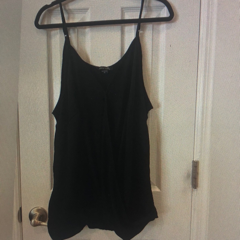 Women's Black Spaghetti Strap Cami Top